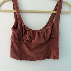 Wilfred Free Terracotta Cropped Tank